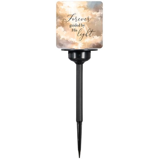Guided by His Light Solar Stake