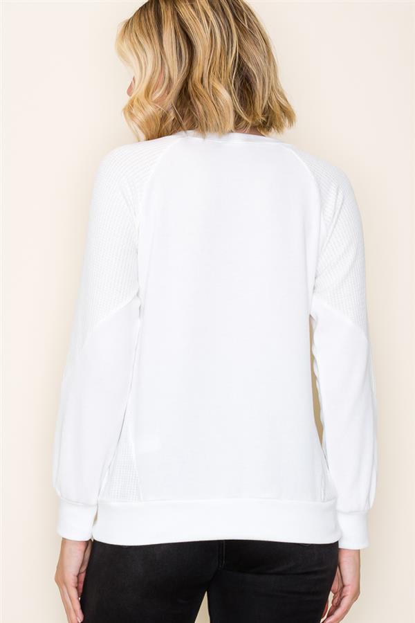 Monaco Rib Textured Knit Top