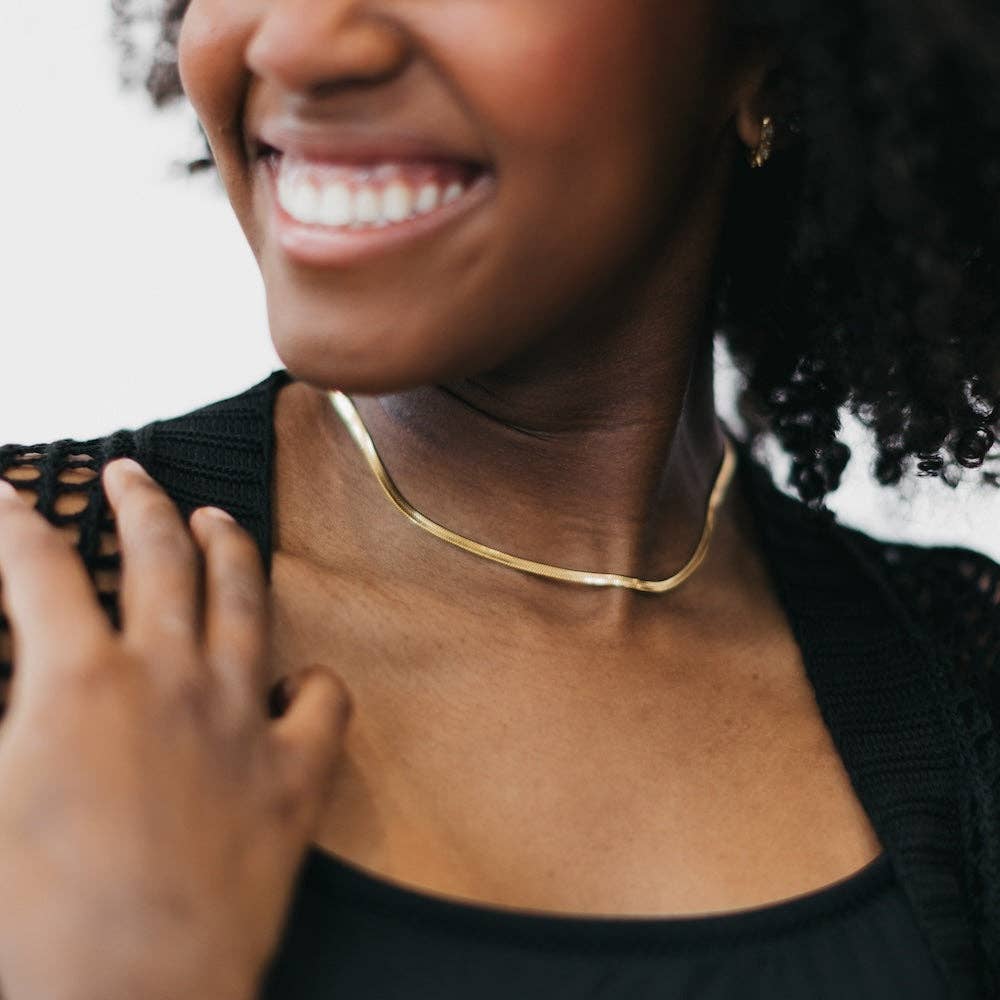 Ella Herringbone Necklace - WATERPROOF Wholesale