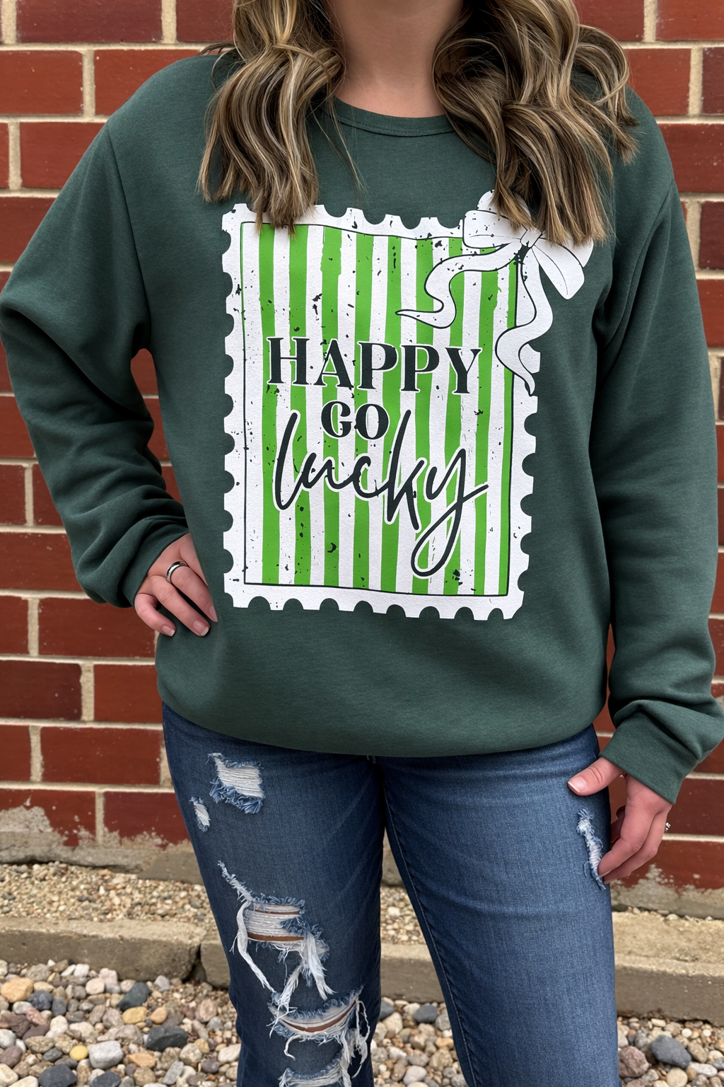 Happy Go Lucky Crewneck