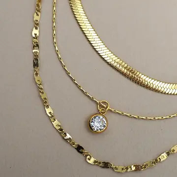 18K Layered Necklace