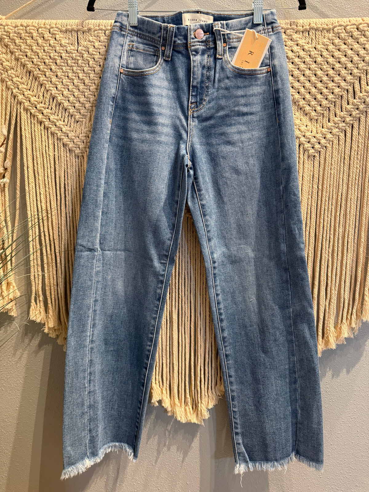 Risen Side Seam Jeans