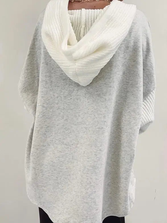 Colorblock Hoodie Sweatshirt with Hood