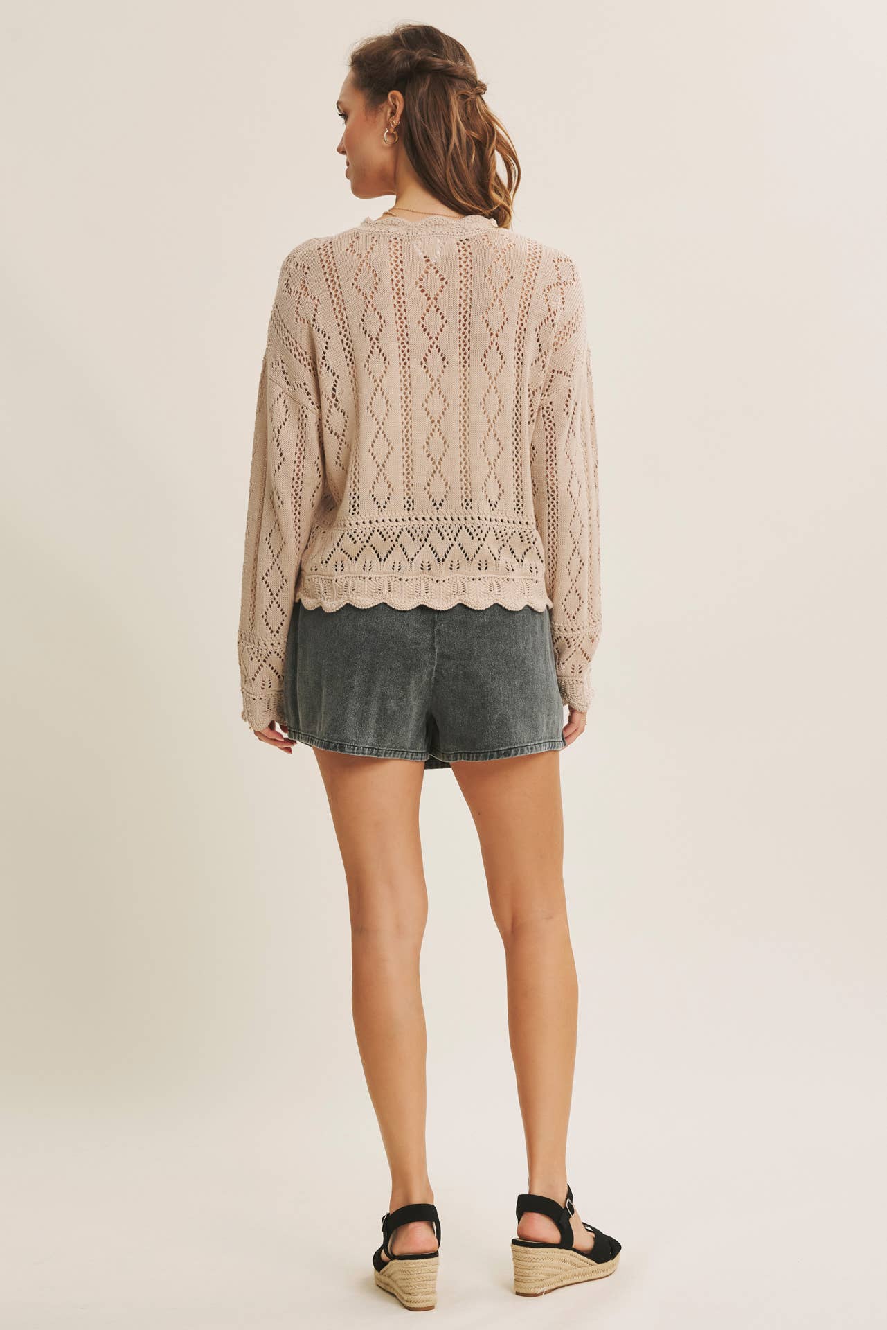 Crochet Scalloped Sweater
