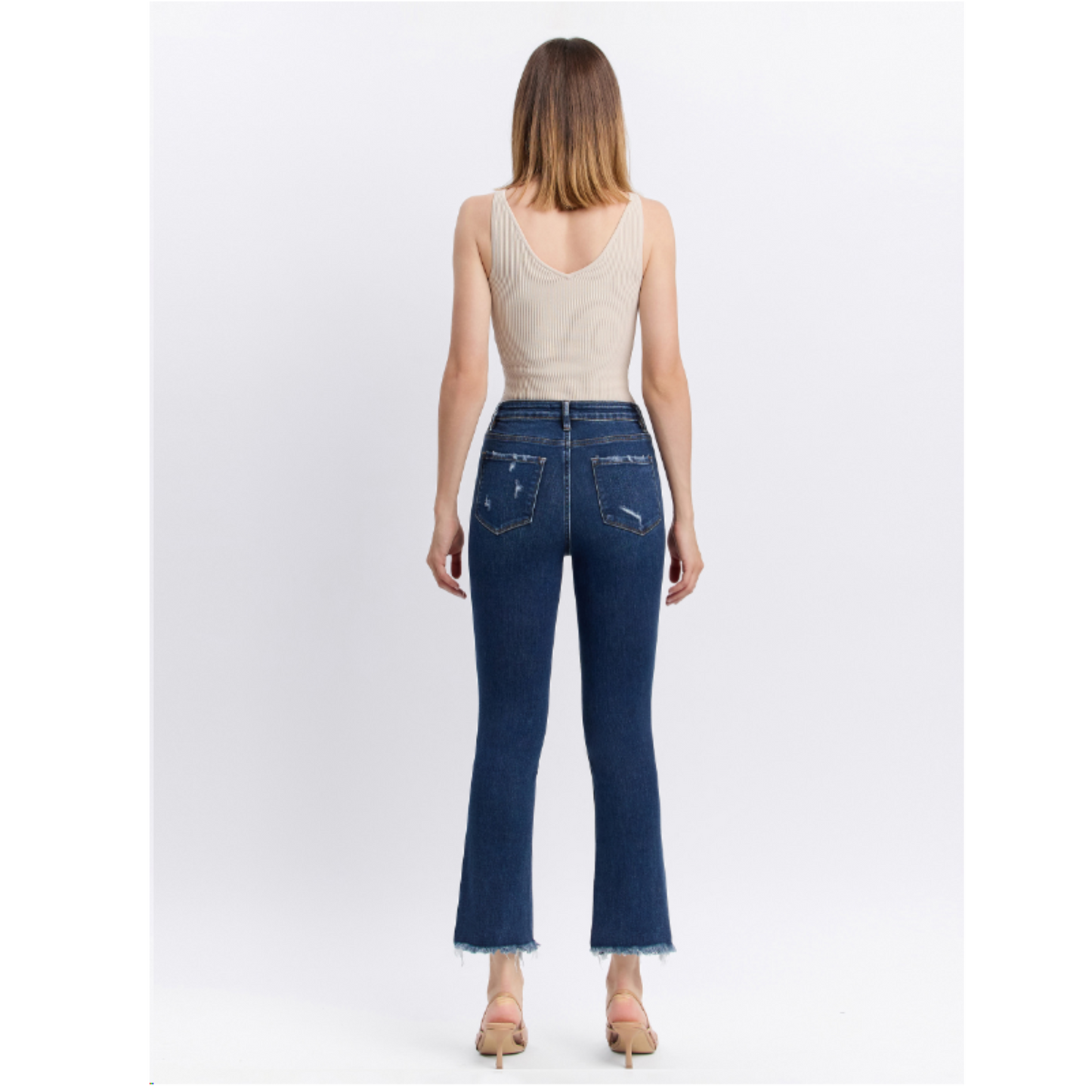 Vervet Bella High Rise Ankle Flare