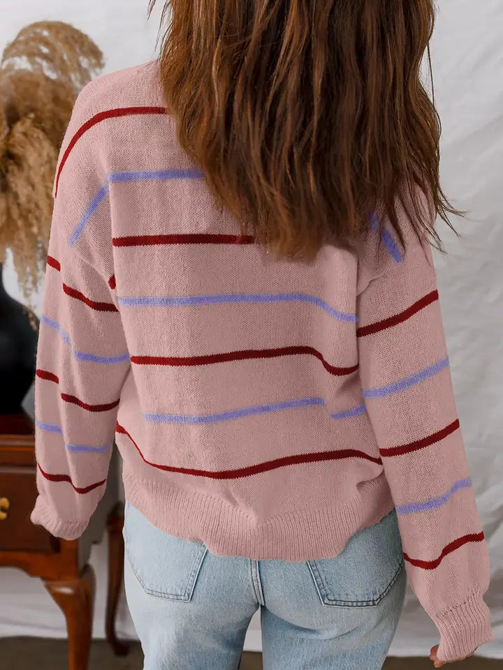 Striped Loose Fit Sweater