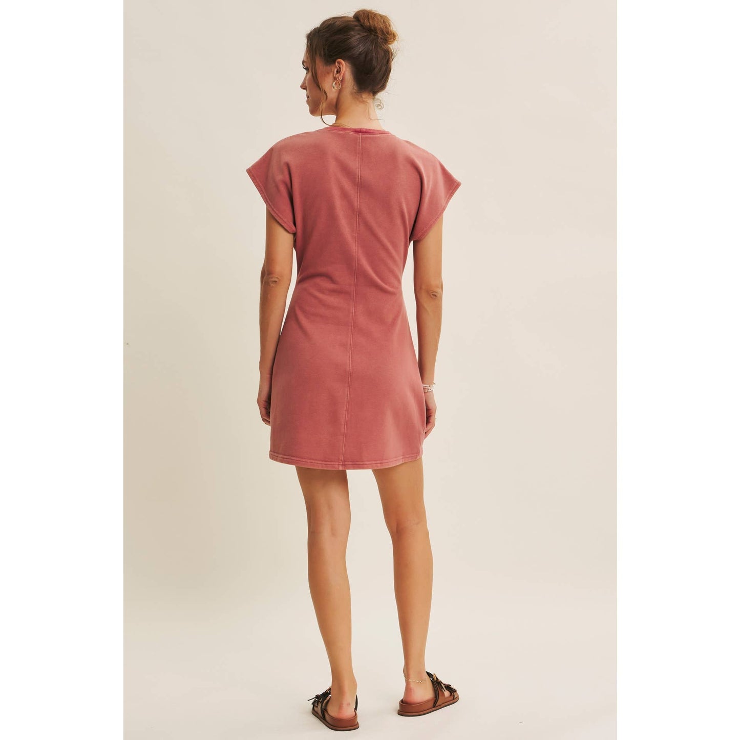 Twist Terry Mini Dress