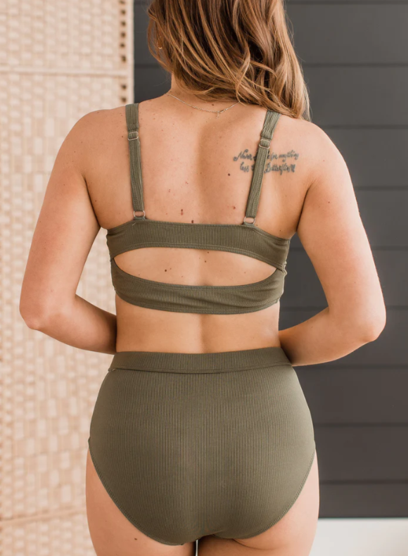 Sandy Shores Ribbed Swim