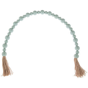 Wood Beads w/ tassels.