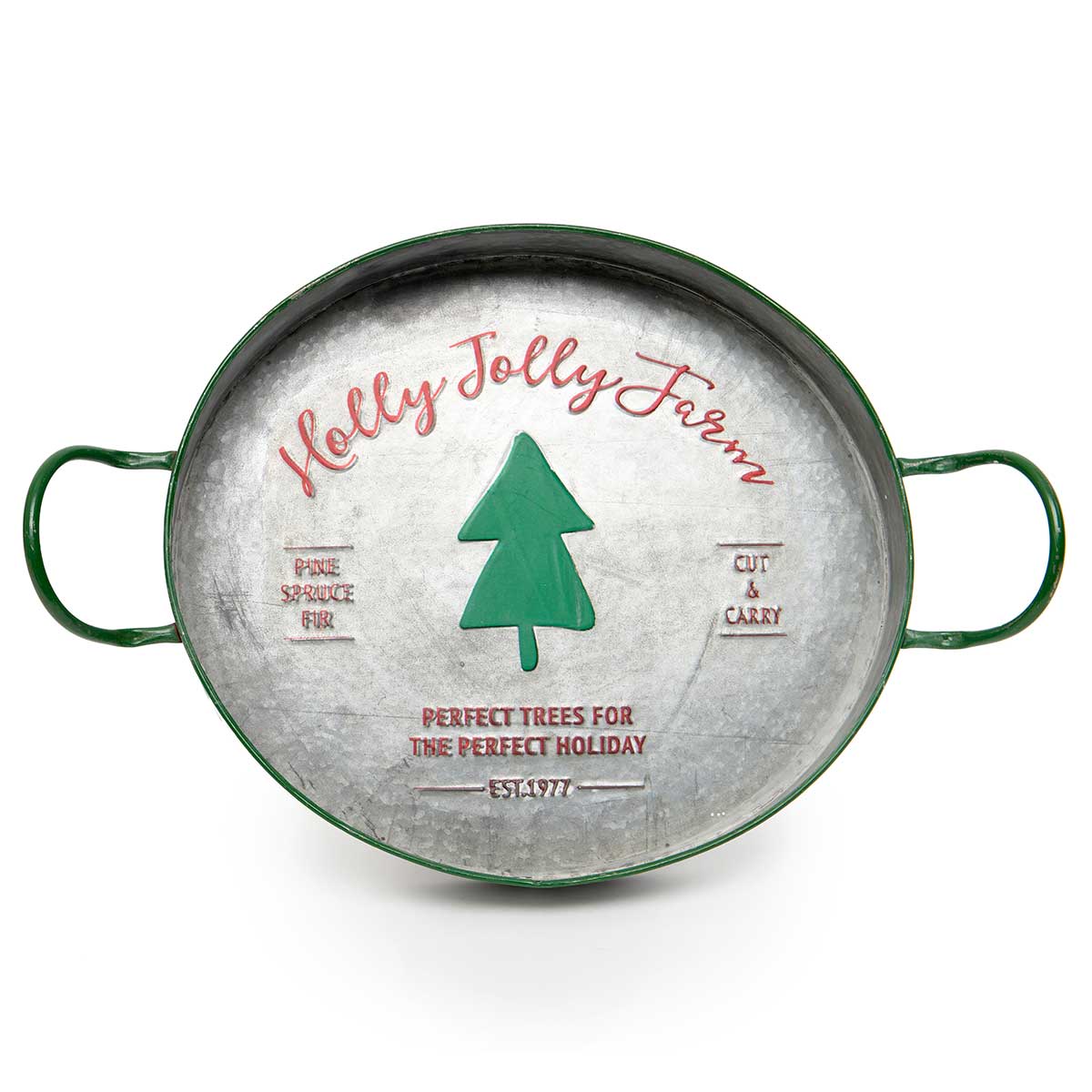 Holly Jolly Metal Tray
