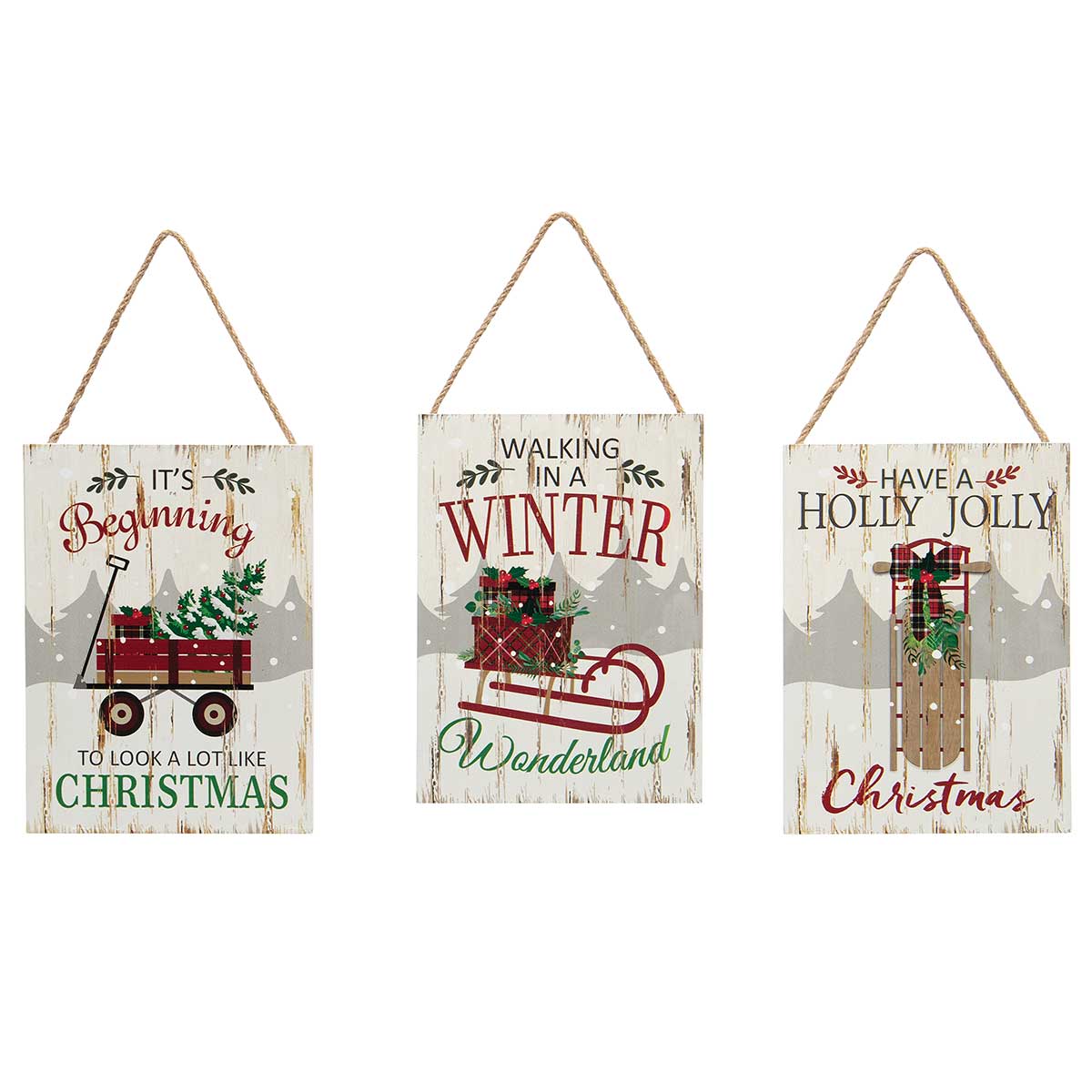 Wooden Christmas Hanger