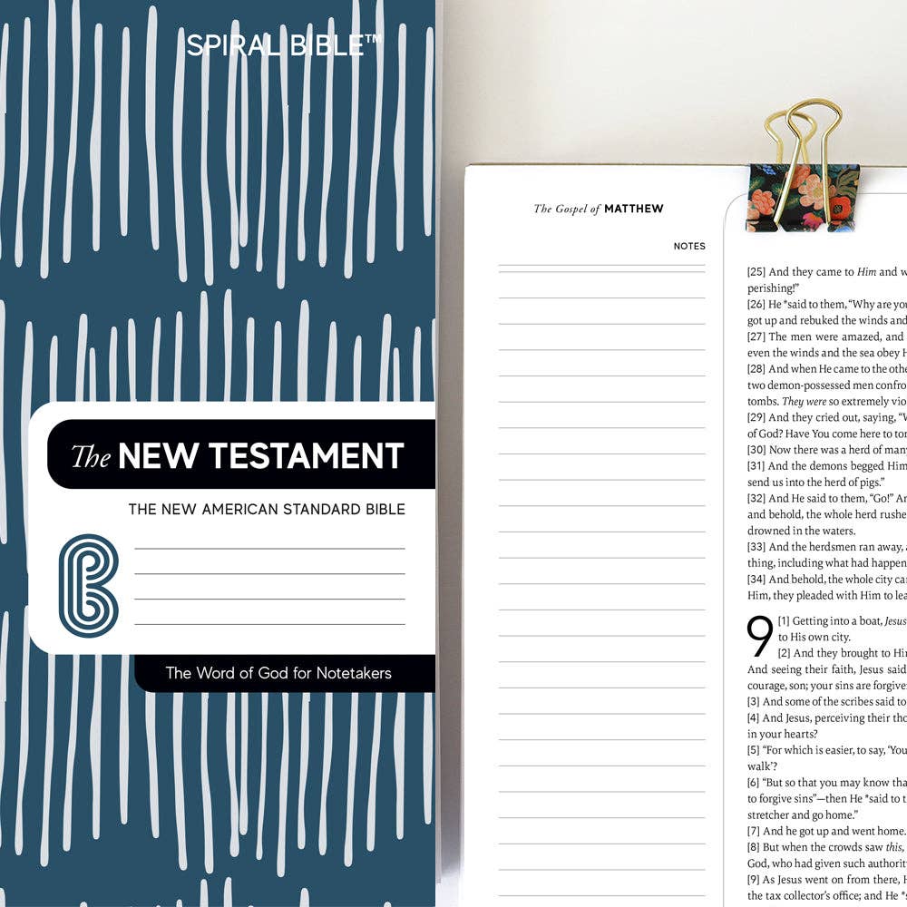 Spiral Bible™ - NASB - New Testament - Blue (Hardcover)