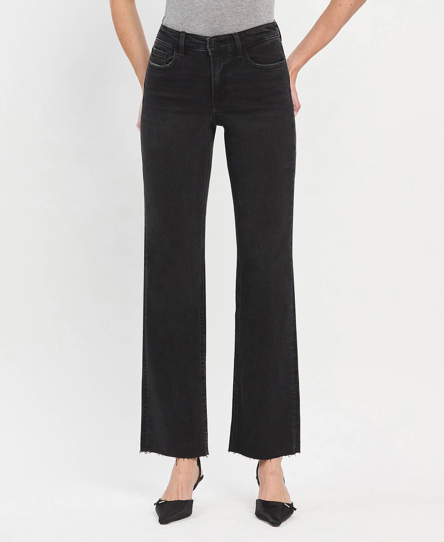 Smooth Flying Monkey High Rise Slim Wide Jeans