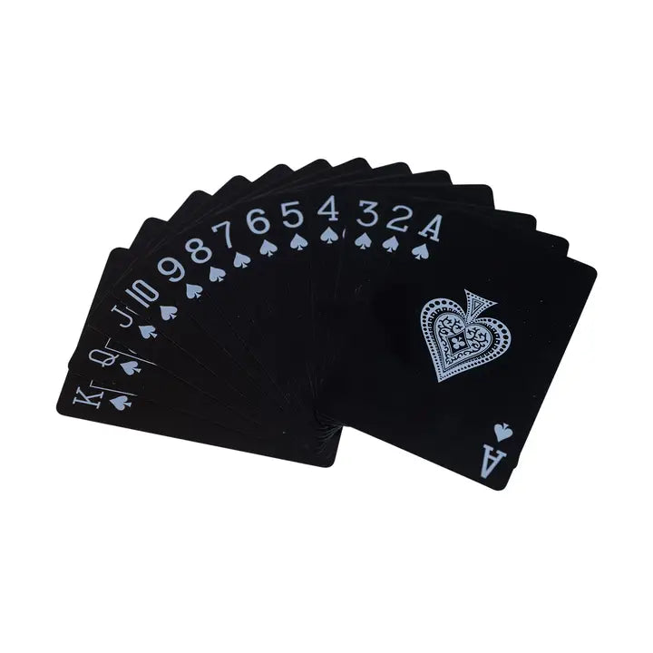 Men's Black Edition Waterproof Card Deck | Plastic