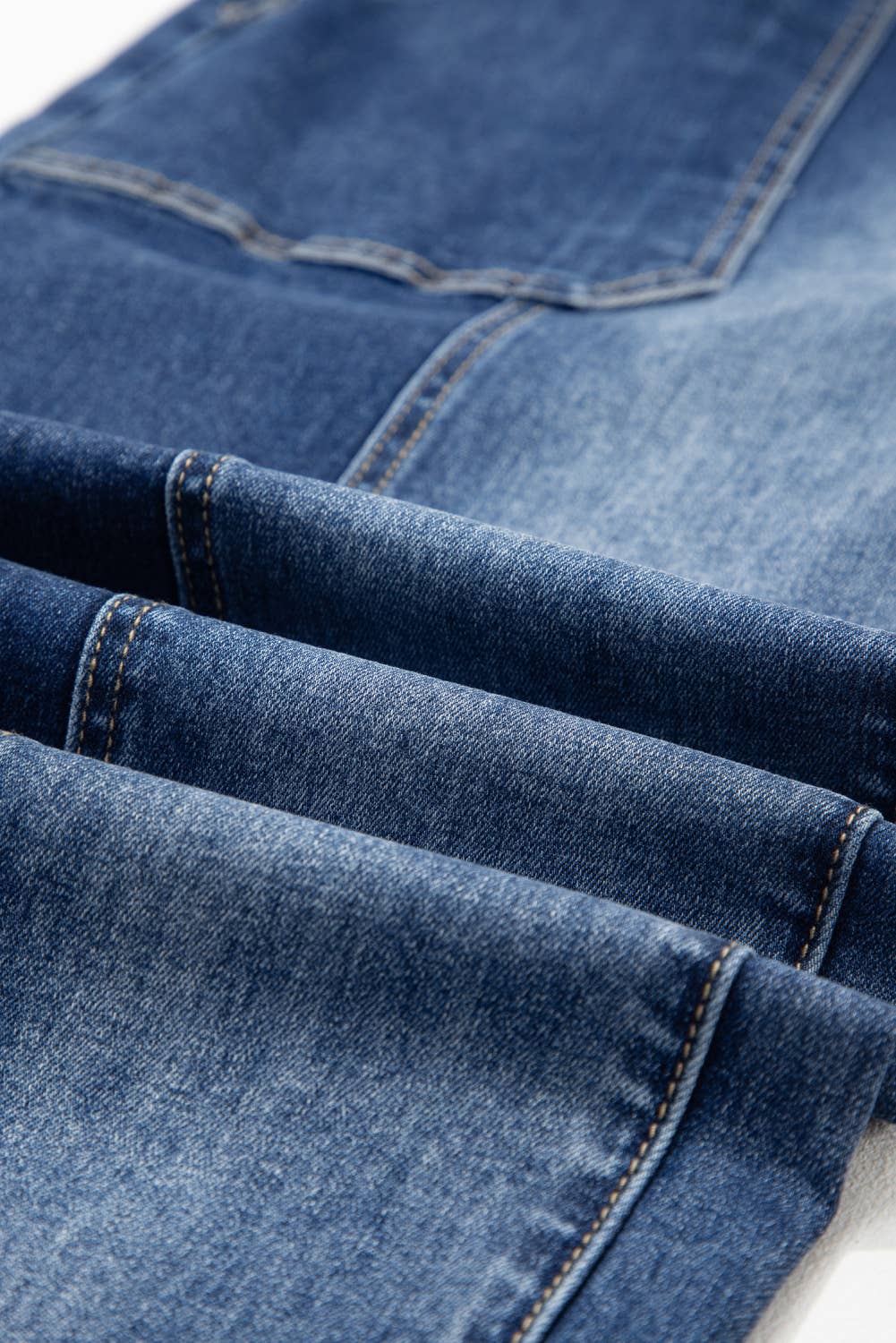 Raw Hem Wide Leg Denim Pants