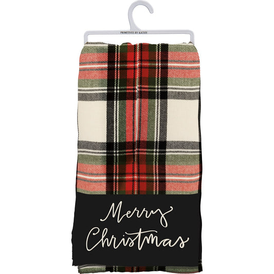 Plaid Christmas Kitchen Towel