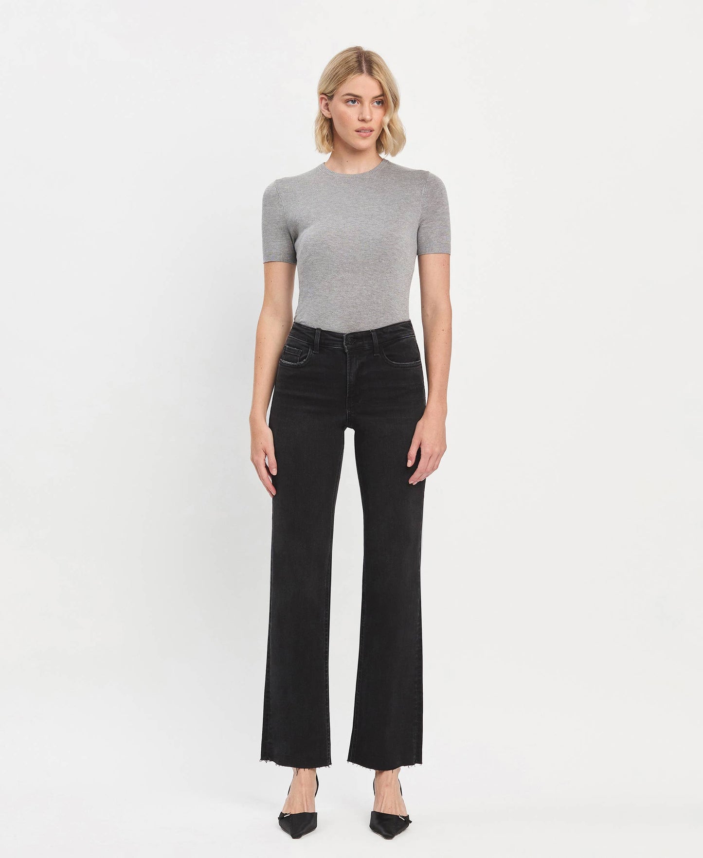 Smooth Flying Monkey High Rise Slim Wide Jeans