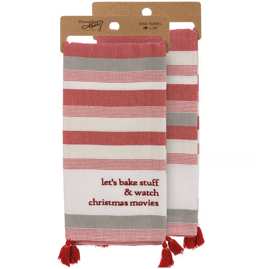 Let's Bake Stuff and watch Christmas Movies Towel