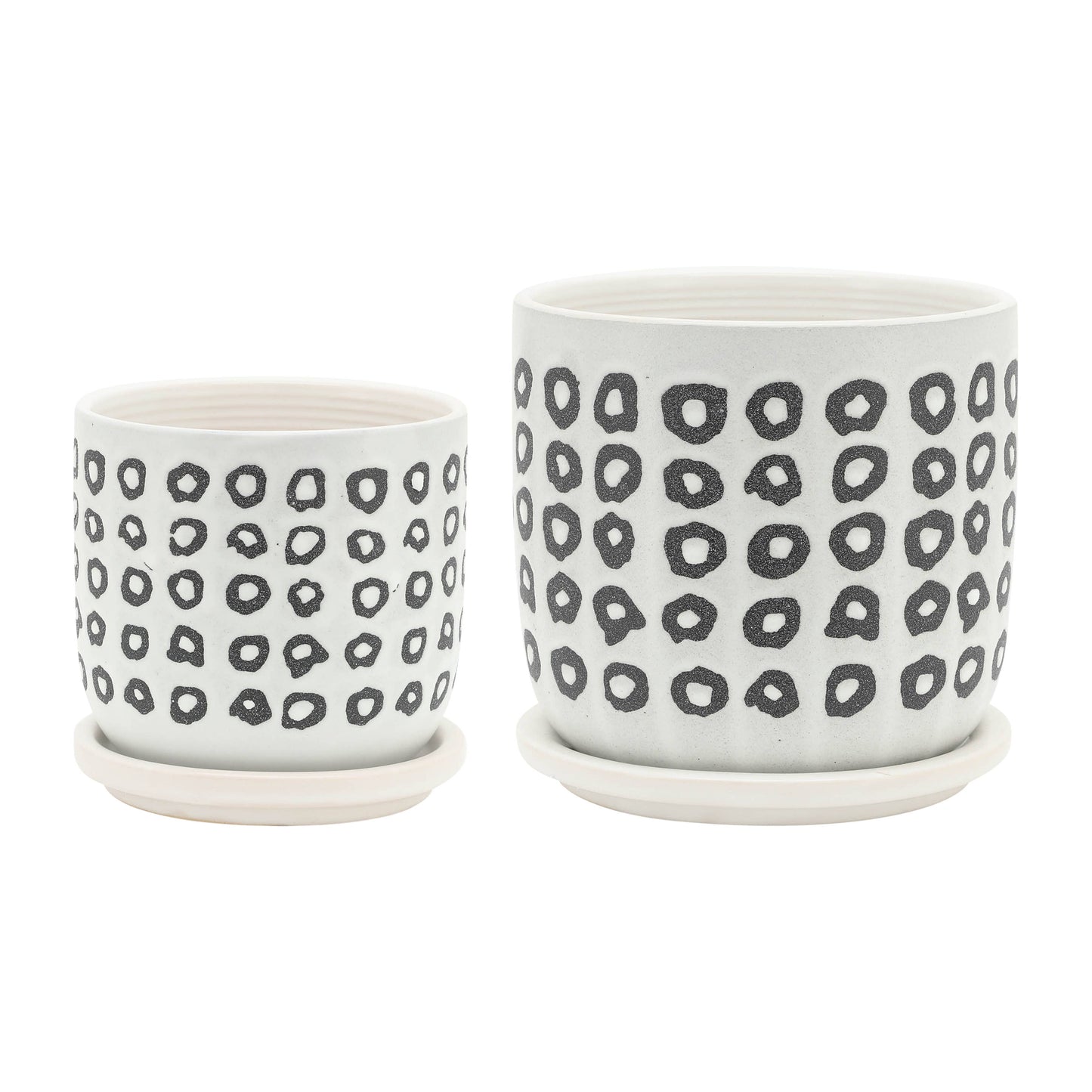 Black Ceramic Aztec Saucer