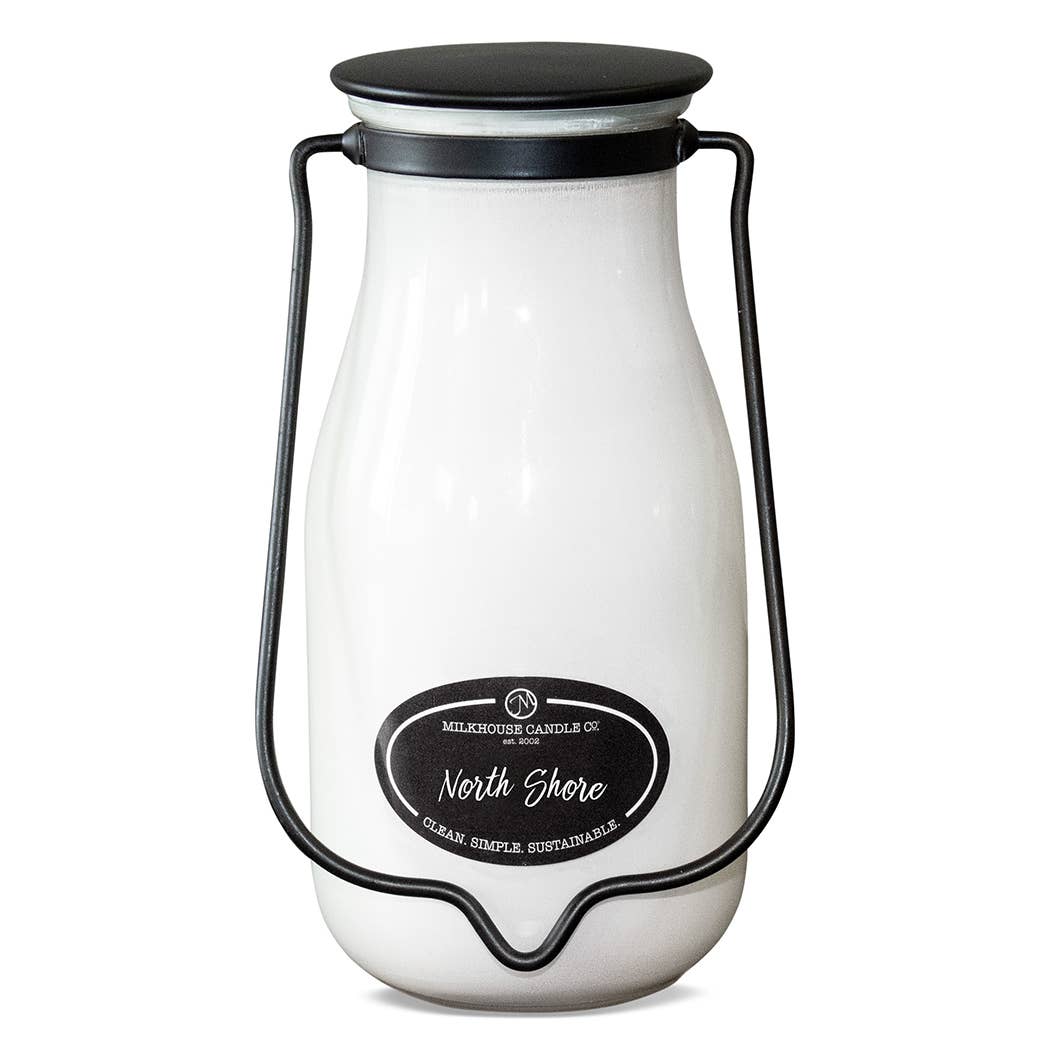 14 oz Milkbottle Candle: North Shore