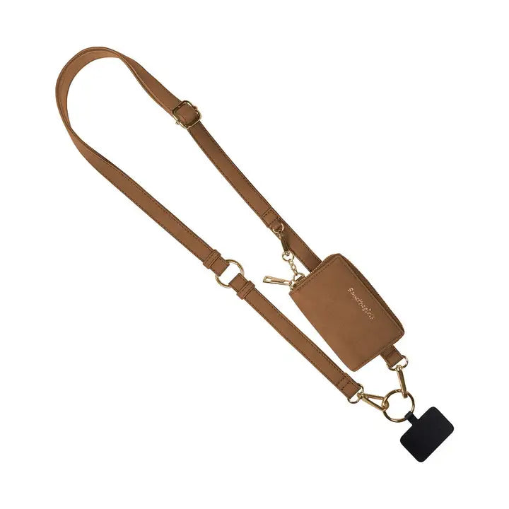 Clip & Go Strap W/Pouch Brushed Vegan Leather