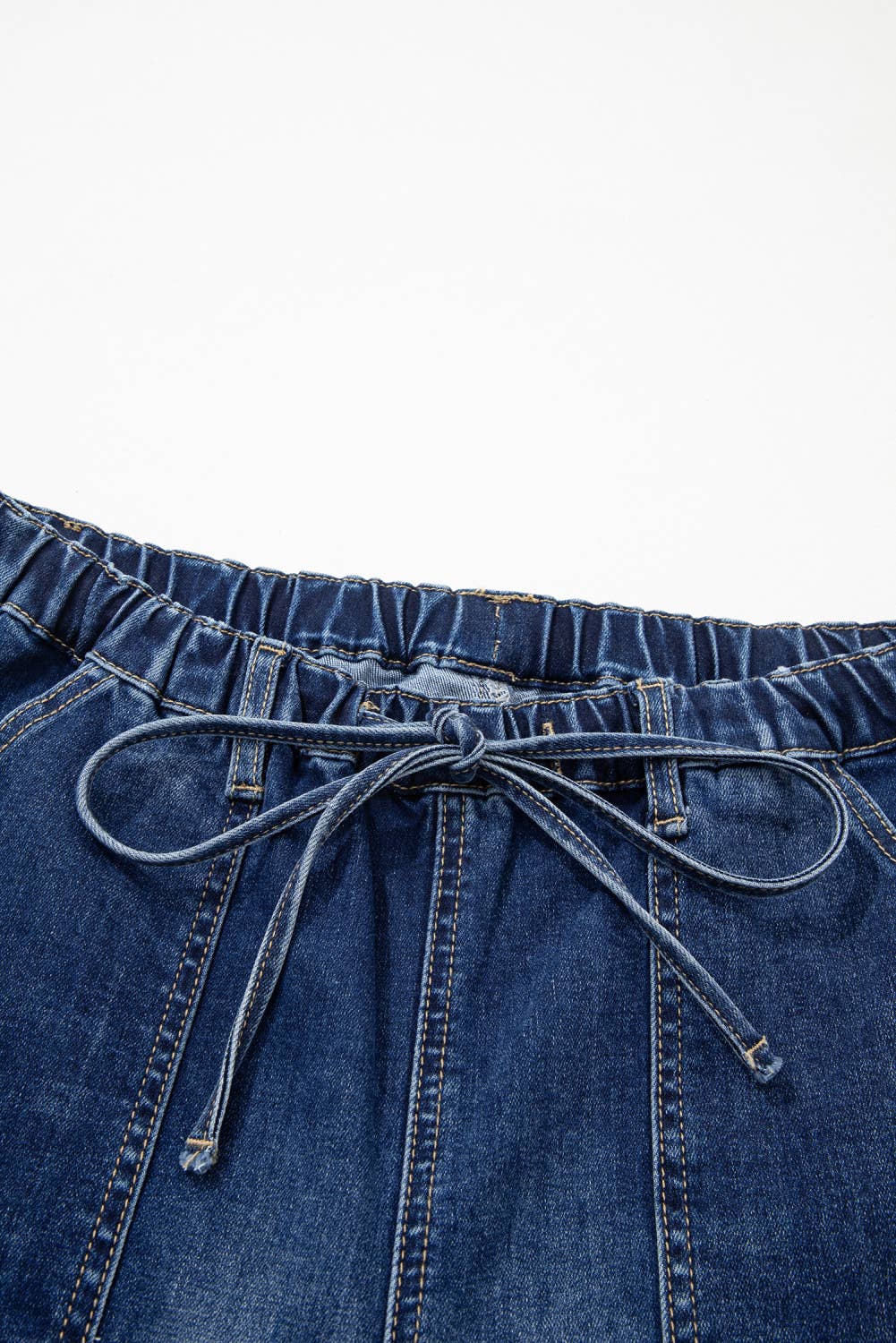 Raw Hem Wide Leg Denim Pants