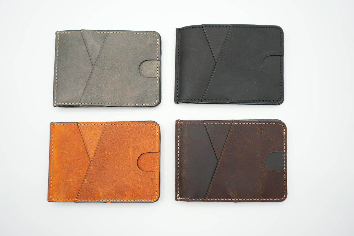Leather Money Clip Wallet for Men, Bill Clip, Slim Wallet