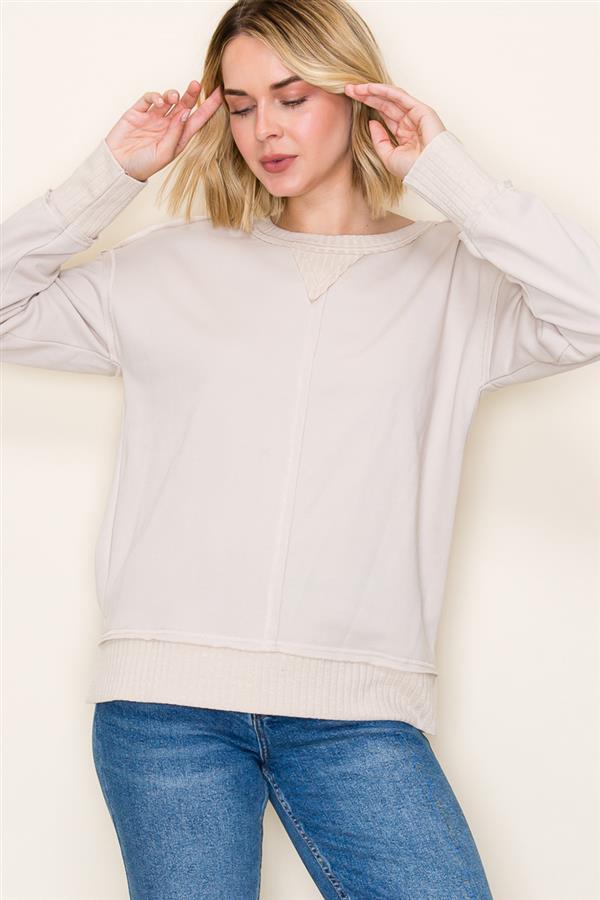 Everyday Cozy Contrast Pullover