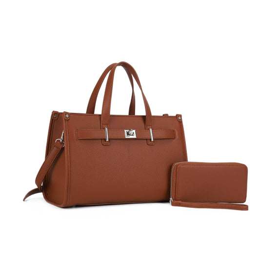 Georgie 2 in 1 Satchel/Crossbody Bag and Wallet Set