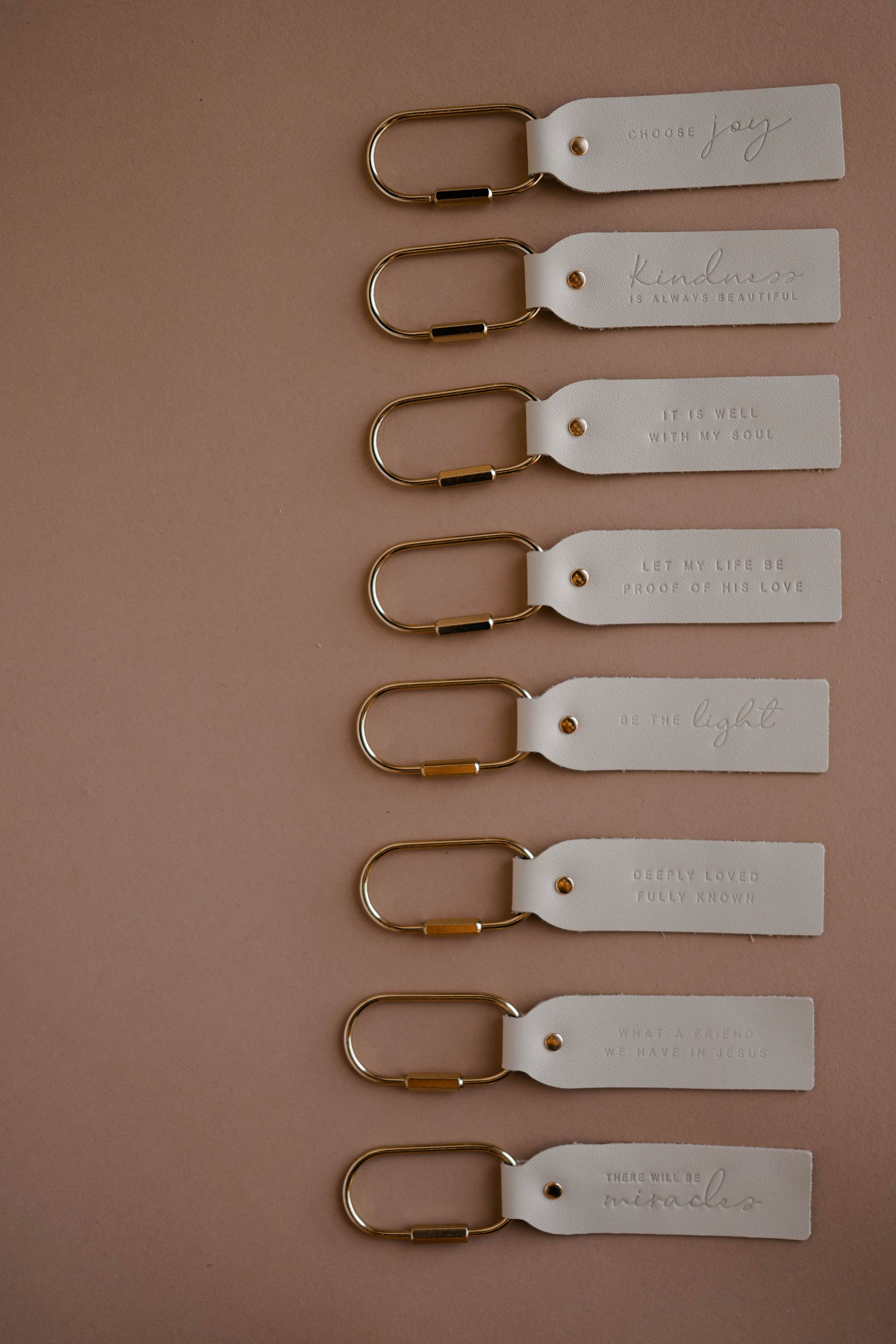 Be The Light Blonde Key Fob | Christian Keychain 