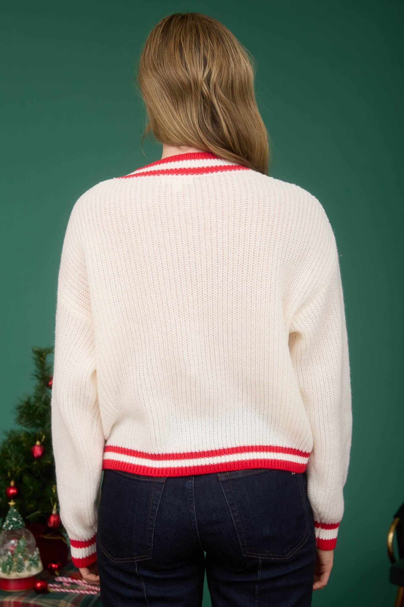 “Ho Ho Ho” Holiday Knit Sweater