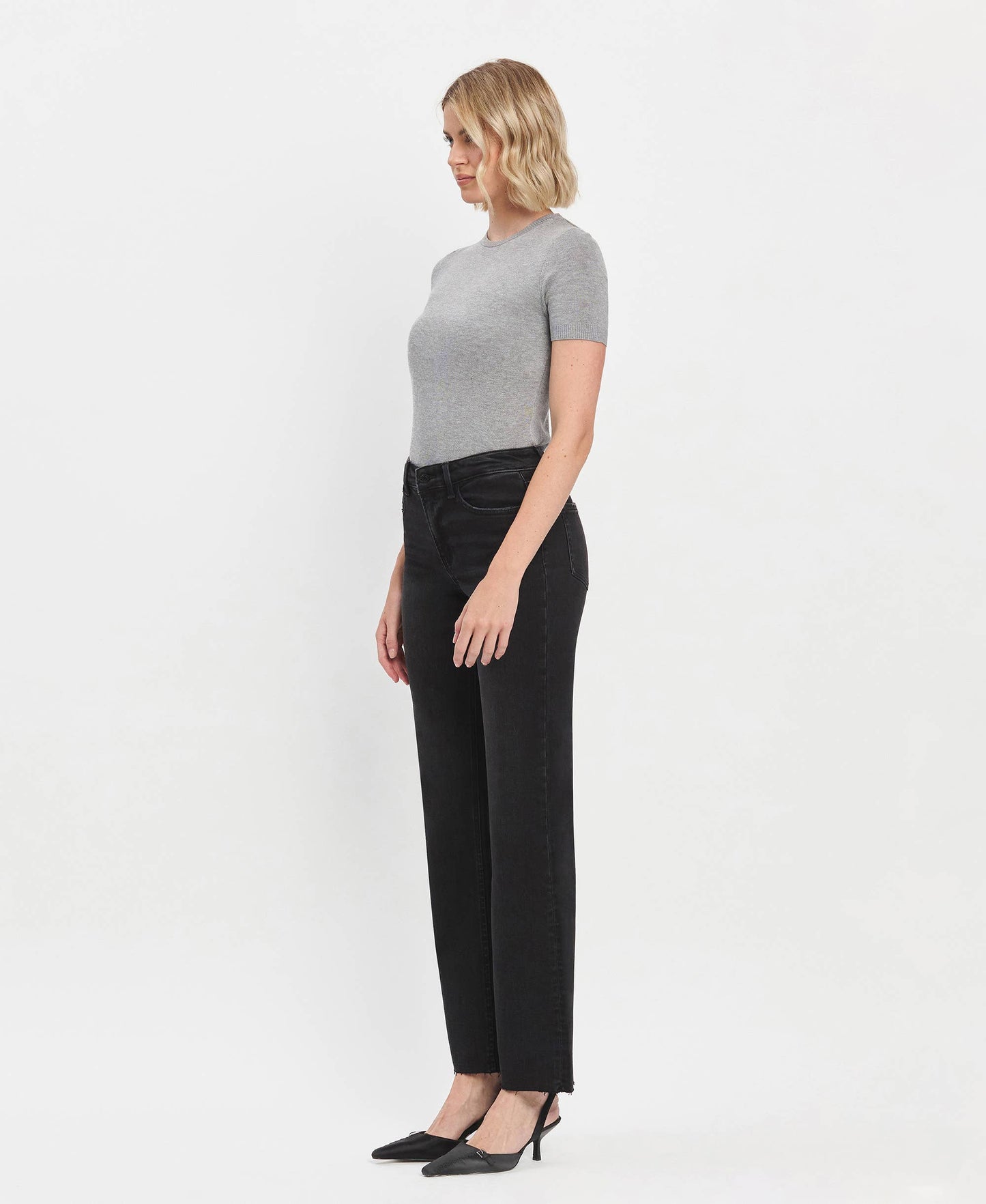 Smooth Flying Monkey High Rise Slim Wide Jeans