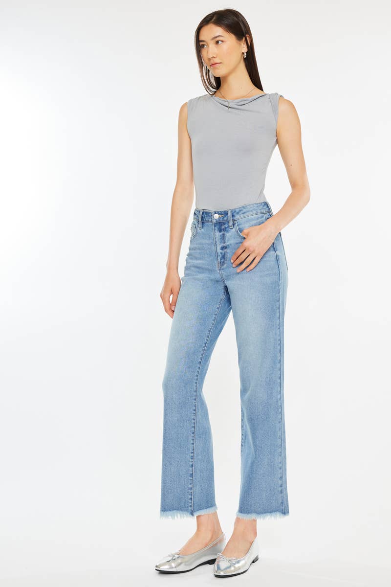Kan Can High Rise Slim Wide Leg