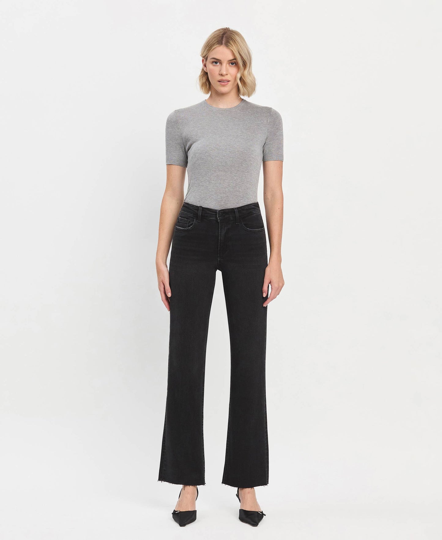 Smooth Flying Monkey High Rise Slim Wide Jeans