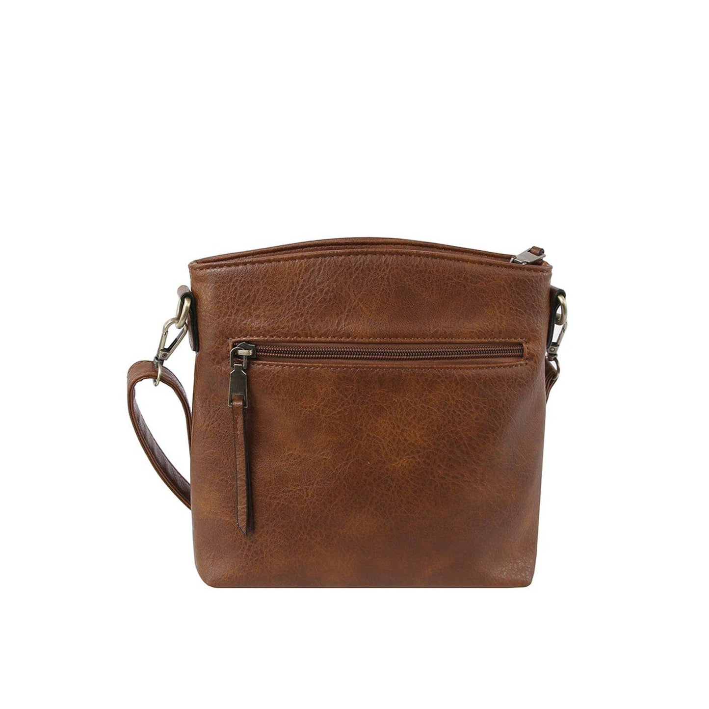 Triple Zipper Crossbody Bag