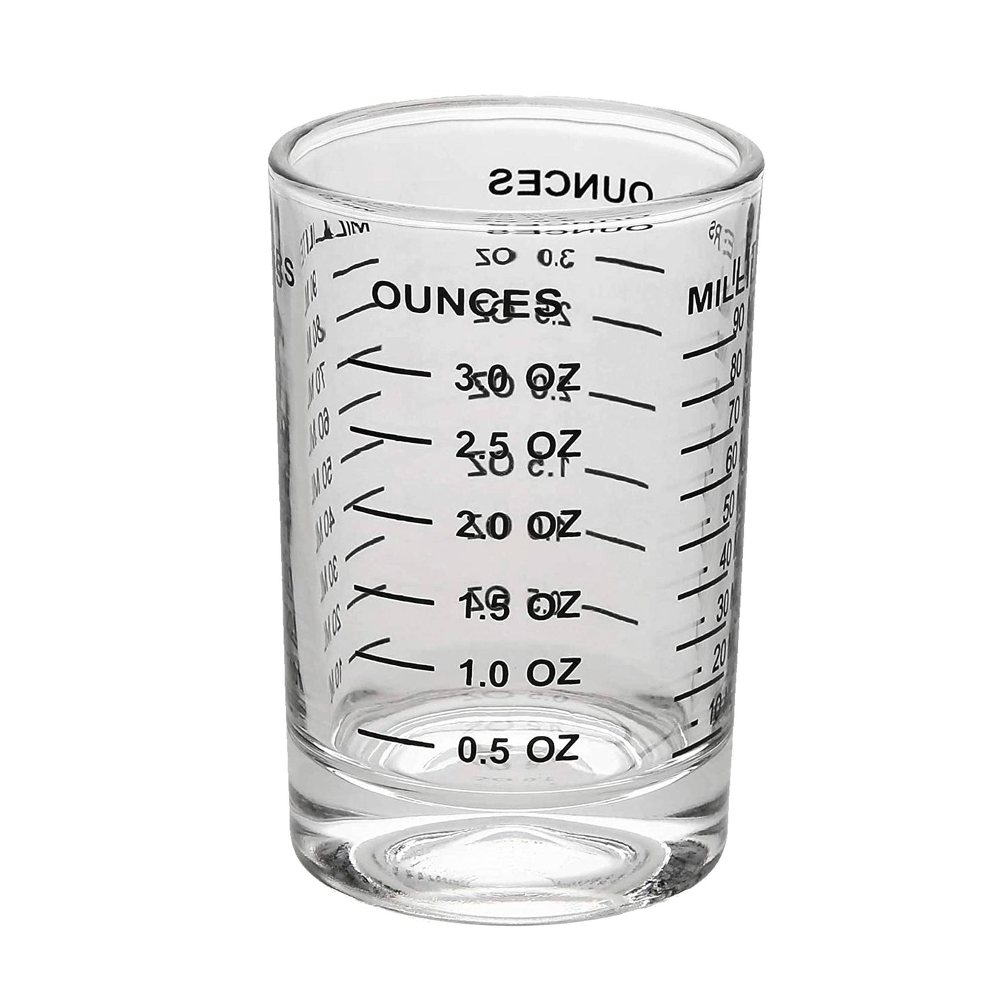 Shot Glass with Measurement Markings - 3 oz/90 ml