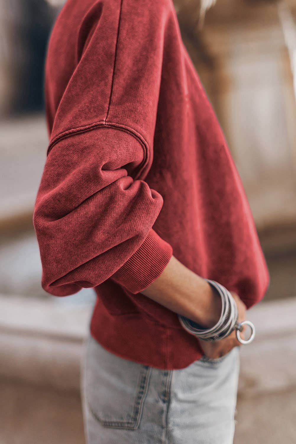 Drop Shoulder Pullover