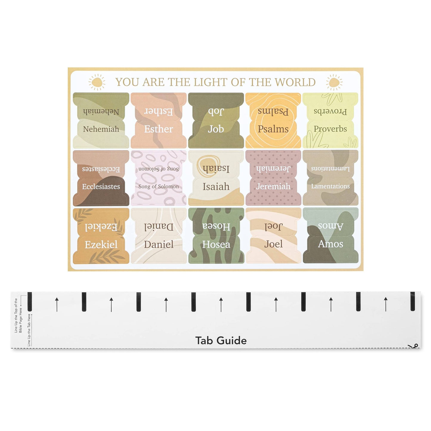 Laminated Bible Tabs 75 Pack