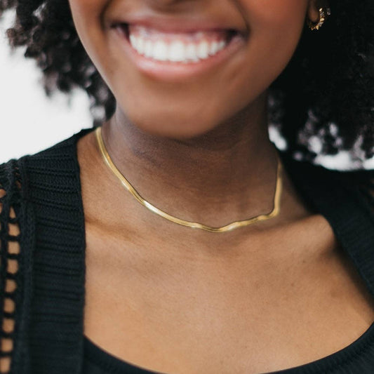 Ella Herringbone Necklace - WATERPROOF Wholesale