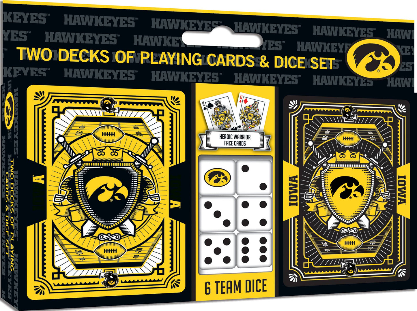 Iowa Hawkeyes - 2-Pack Playing Cards & Dice Set