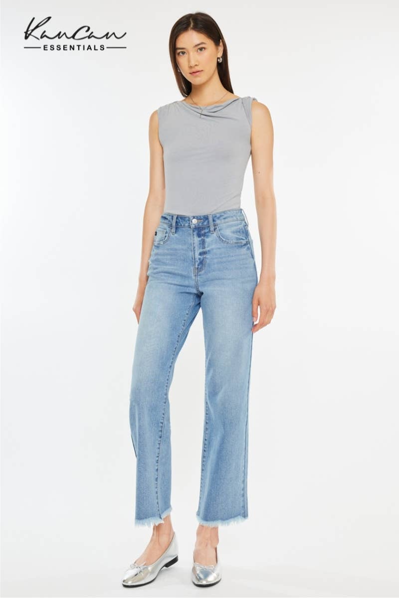 Kan Can High Rise Slim Wide Leg