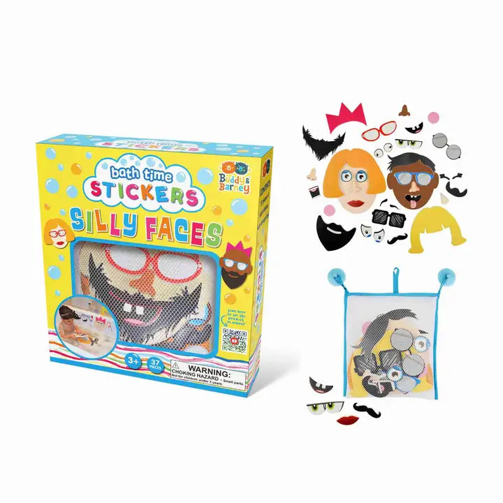 Bath Time Stickers Silly Faces