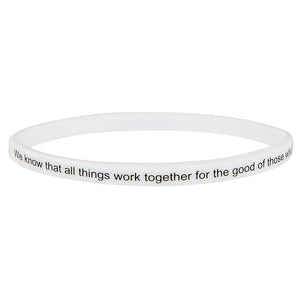 Silicone Bracelet - Scripture Verses - 4pc