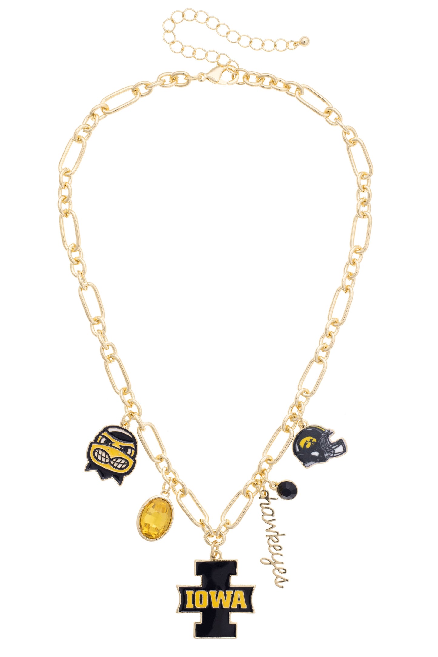 Iowa Hawkeyes Gameday Charm Necklace