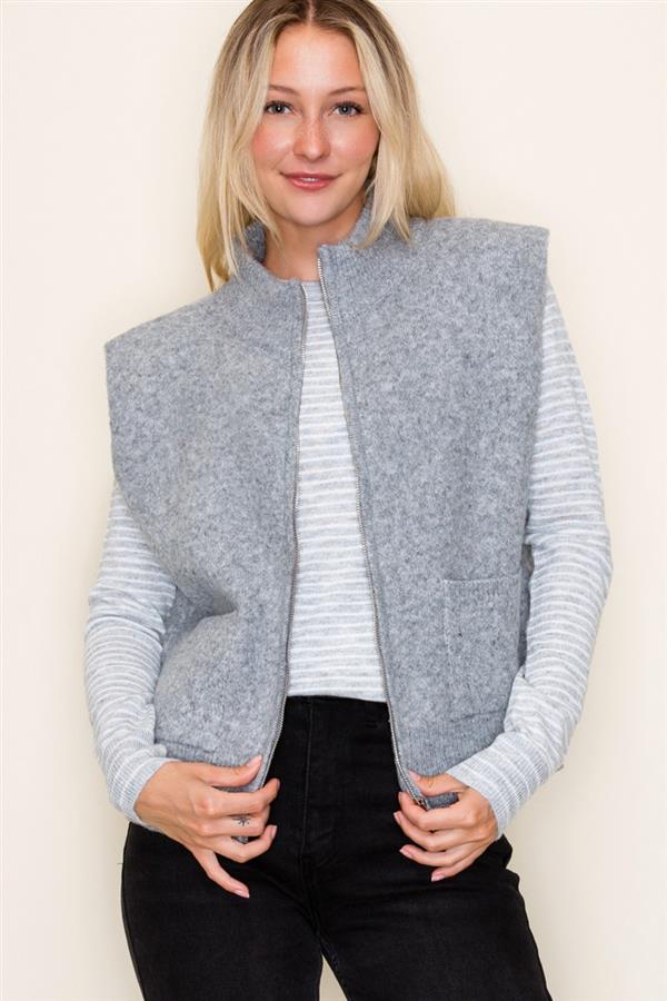 Pinstriped Crew neck sweater