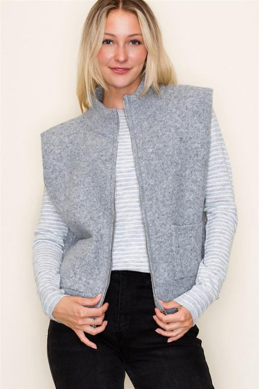 Pinstriped Crew neck sweater