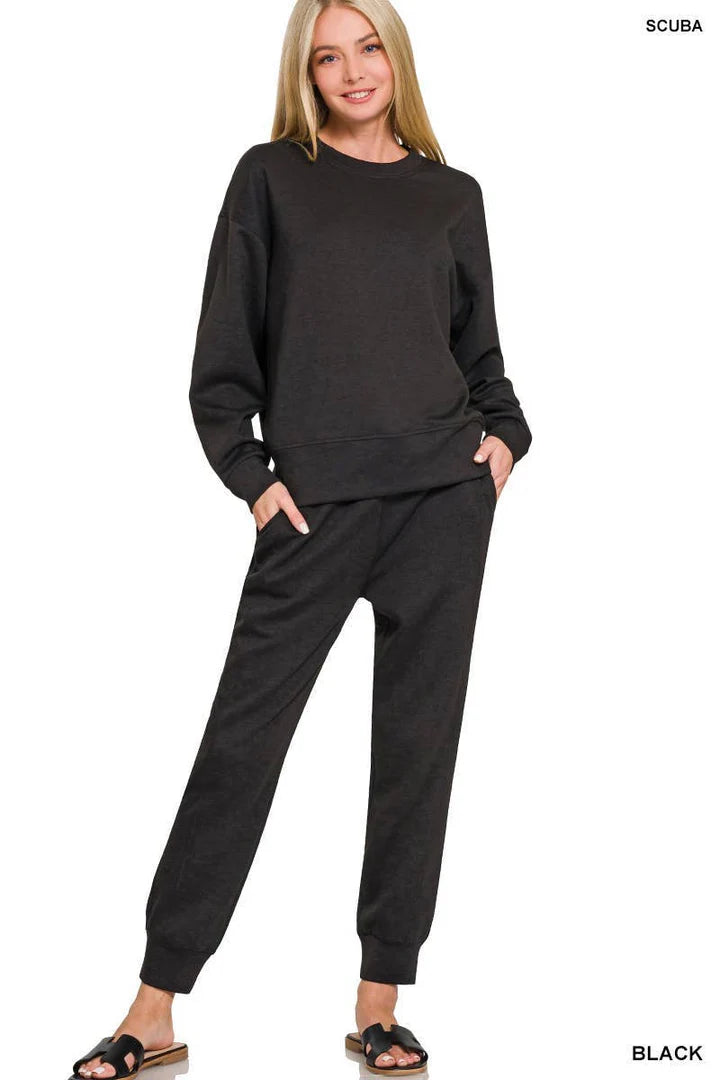Scuba Crewneck Pullover and Jogger 2-piece set