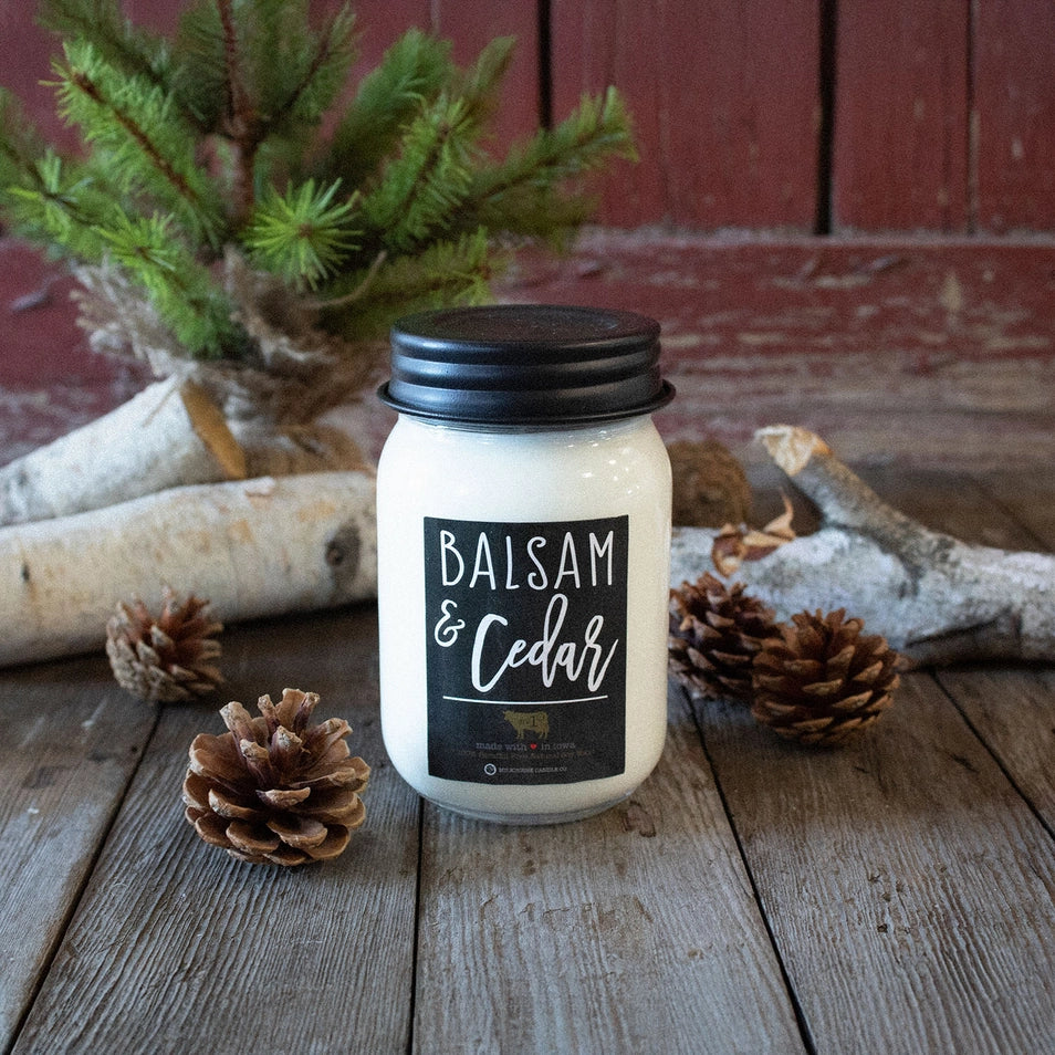 Balsam & Cedar | 13 oz Mason Jar Candle