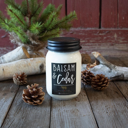 Balsam & Cedar | 13 oz Mason Jar Candle