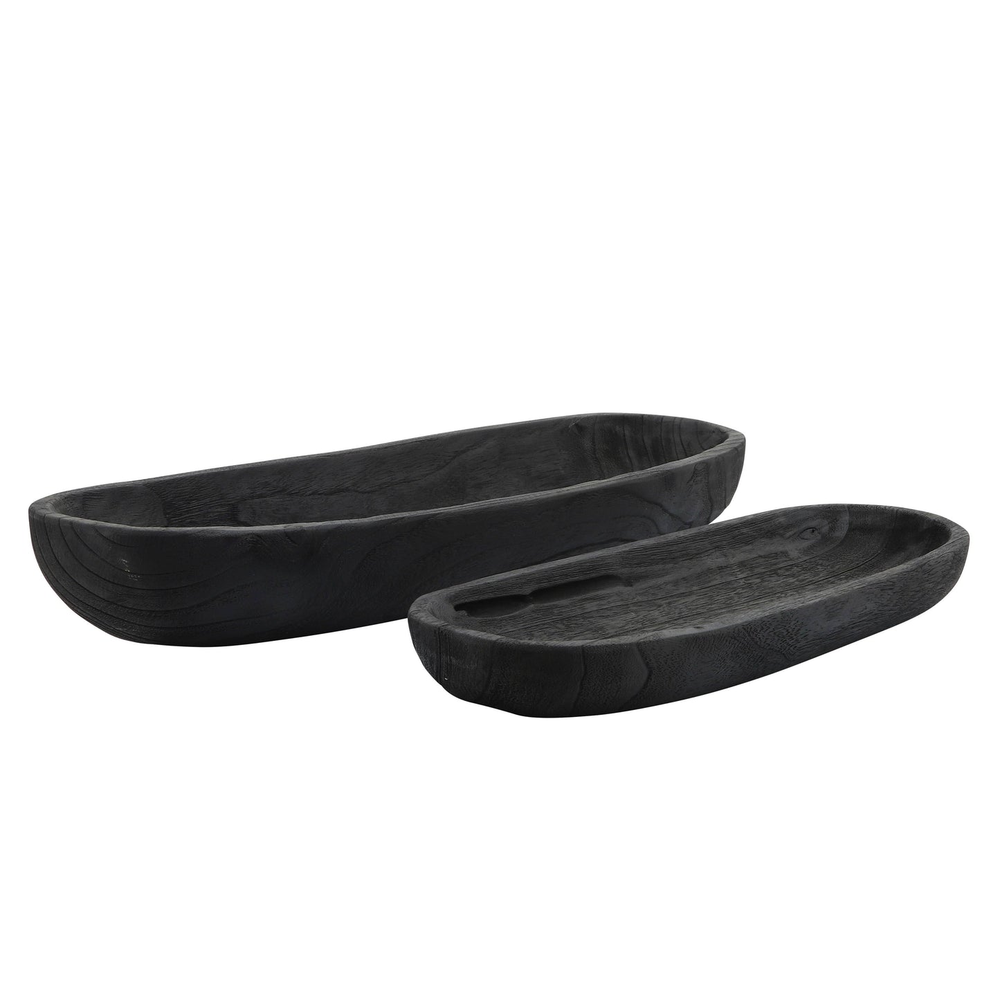 Wood Oval Shaped Decorative Plate